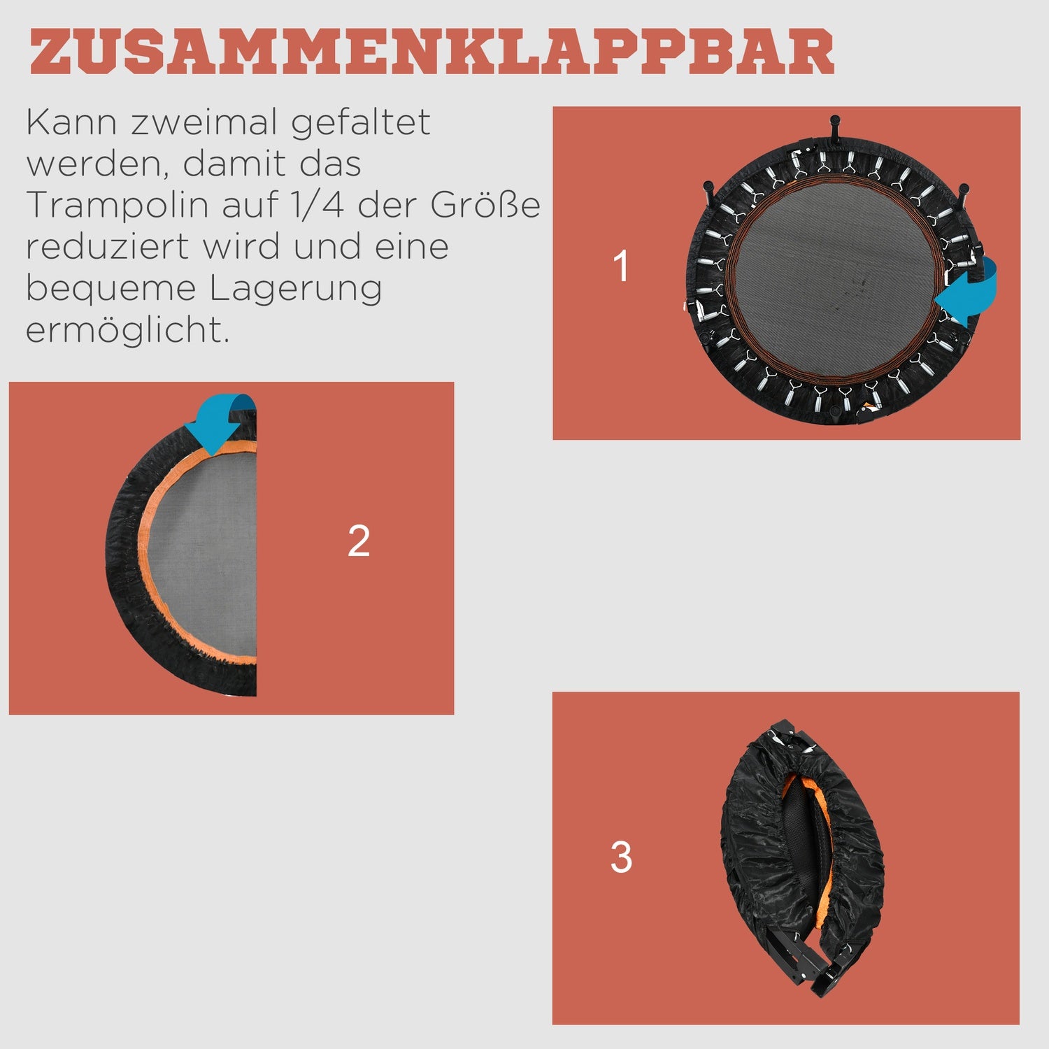 Fitnessstudsmatta med justerbart handtag – 102 cm, 100 kg gräns