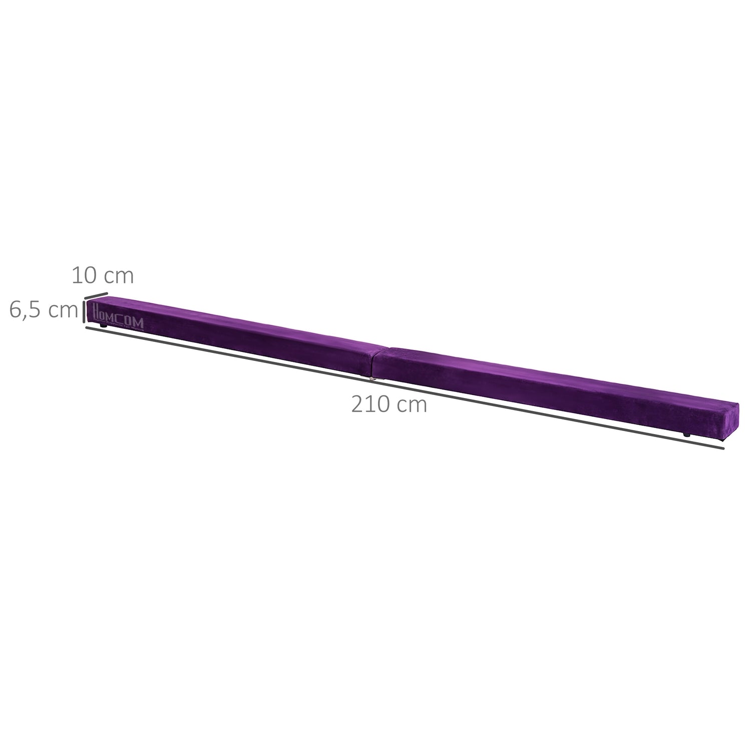 210 cm Vikbar balansbalk för gymnastik & träning