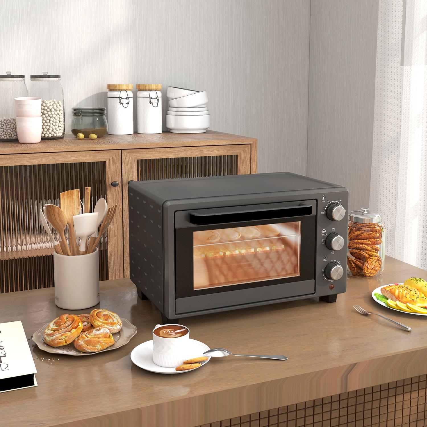 21L Miniugn – 1400W, Timer & Temp Control, Rostfritt stål