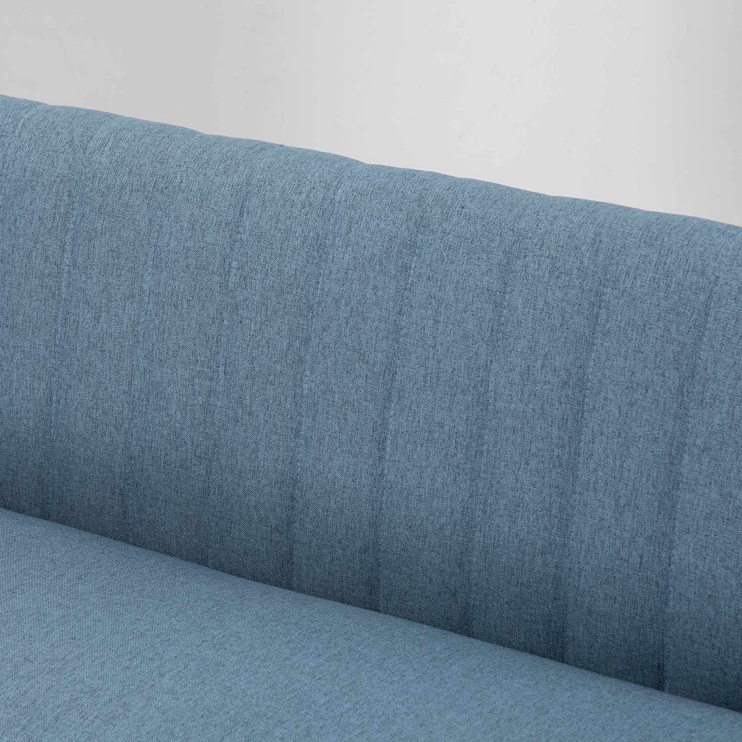 2-sits Linne Loveseat, träben, blå, 150 kg kapacitet