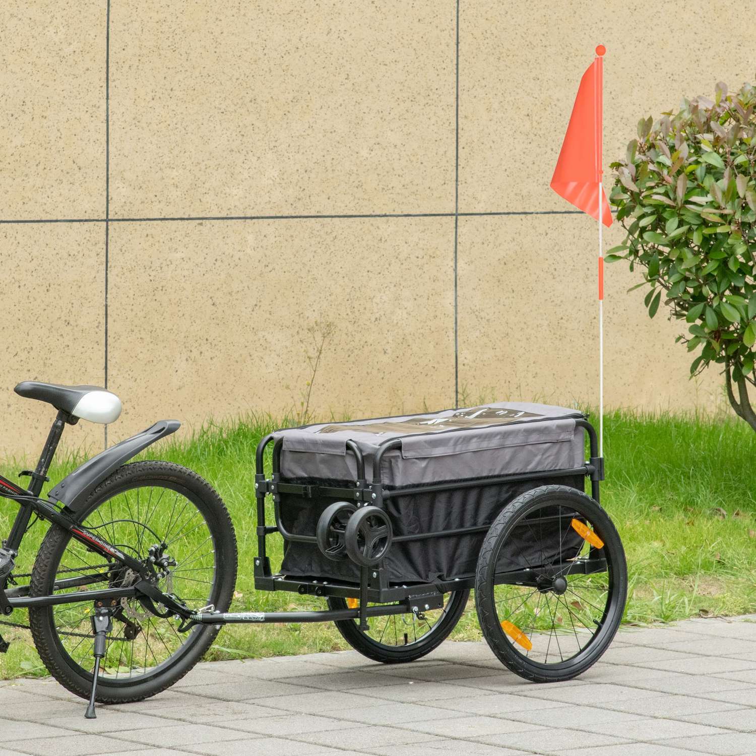 2-i-1 cykelvagn med 20"-däck, 40 kg kapacitet