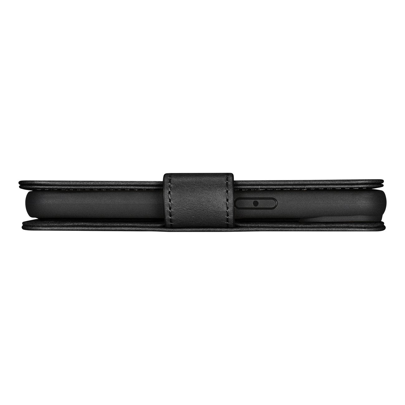 2-i-1 läder Flip Cover iPhone 14 Pro Anti-RFID Oil Wax Plånboksfodral Svart