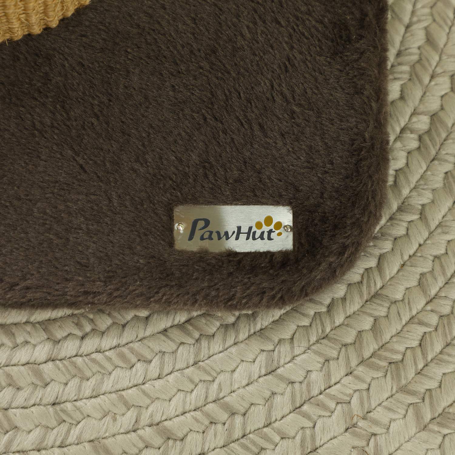 Inomhus 78 cm Jute Cat Scratching Post med fjäder