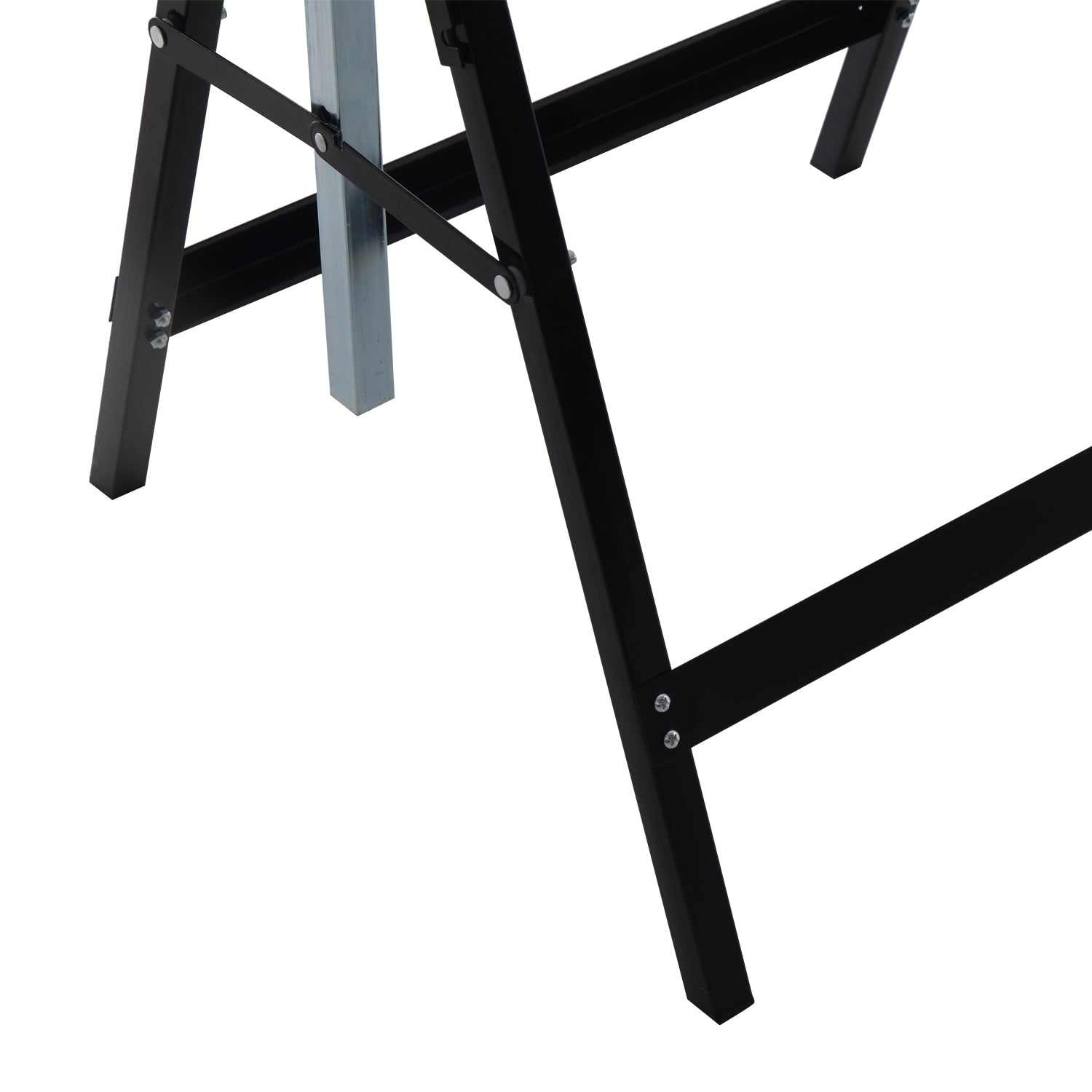 Justerbara fällbara stålbockar – Heavy Duty, Svart