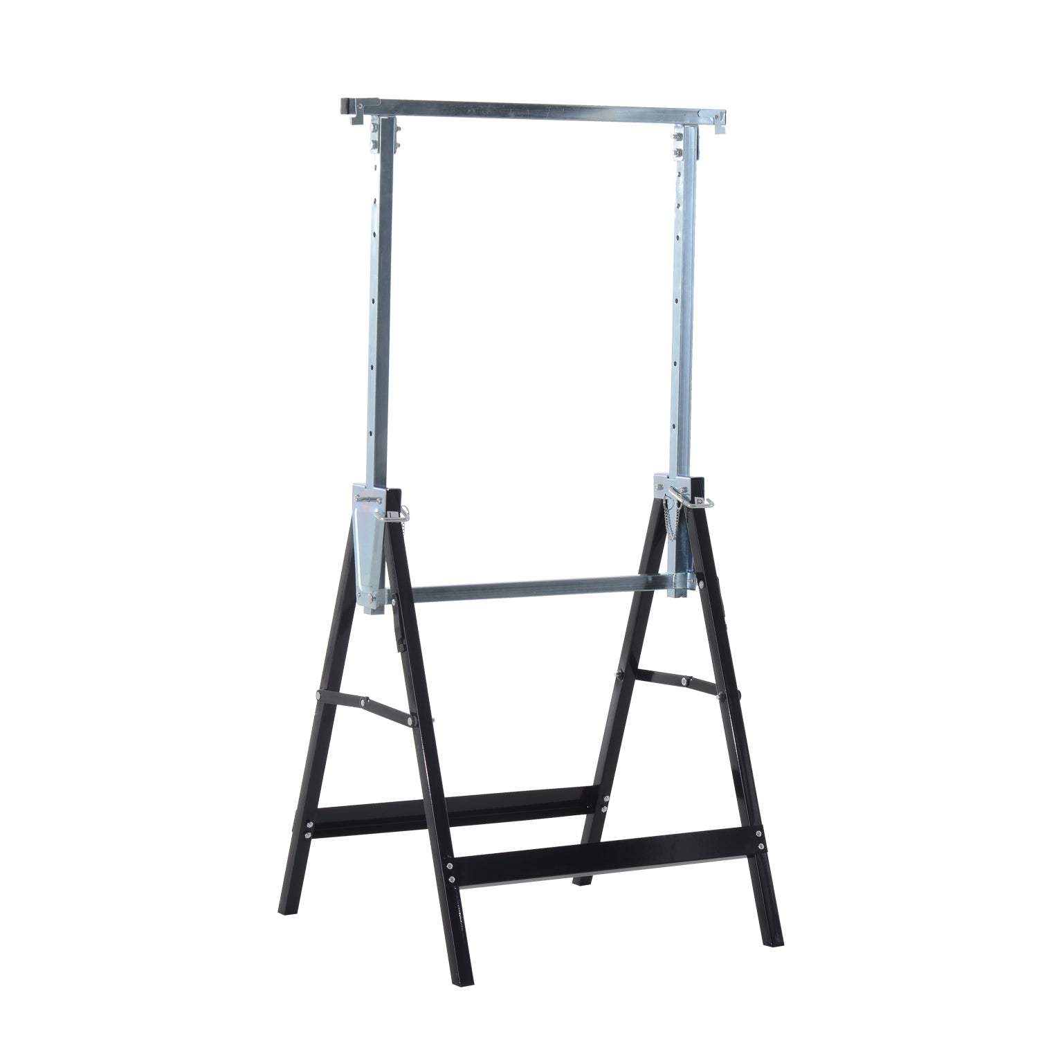 Justerbara fällbara stålbockar – Heavy Duty, Svart