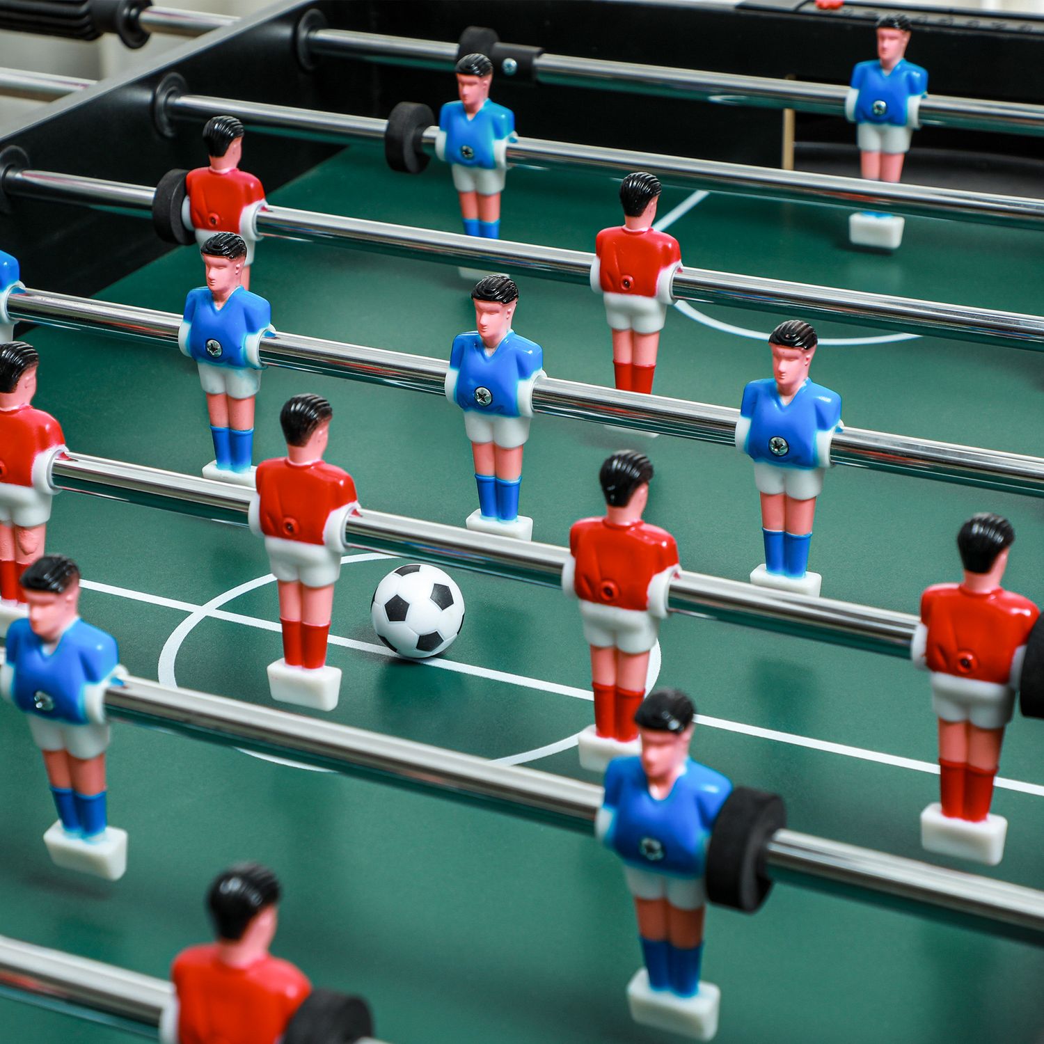 Flerspelsbord: Ping Pong, Foosball, Biljard, Air Hockey