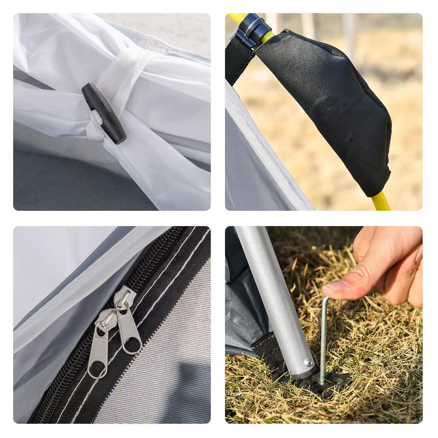 4-personers kupoltält, lätt och vattentätt för camping