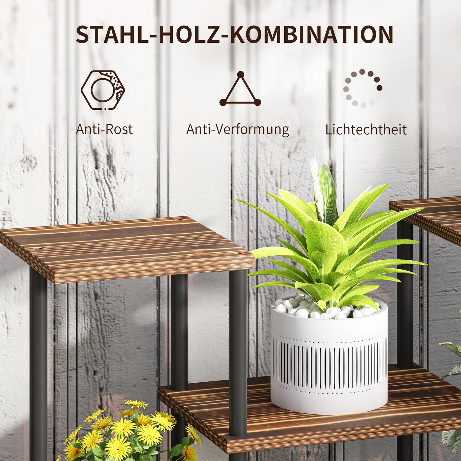 Plantställning i trä, 61,5 cm, inomhus/utomhus