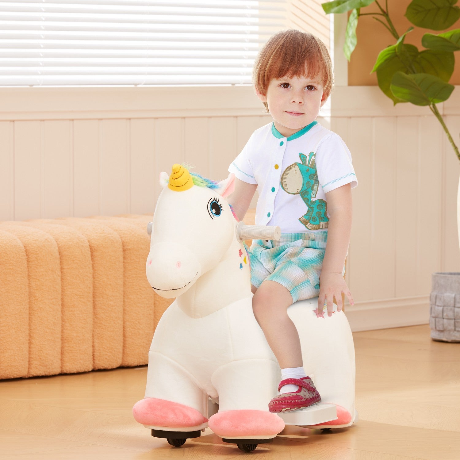 Barns Unicorn elektrisk åkbil med musik, 1,5-3 år