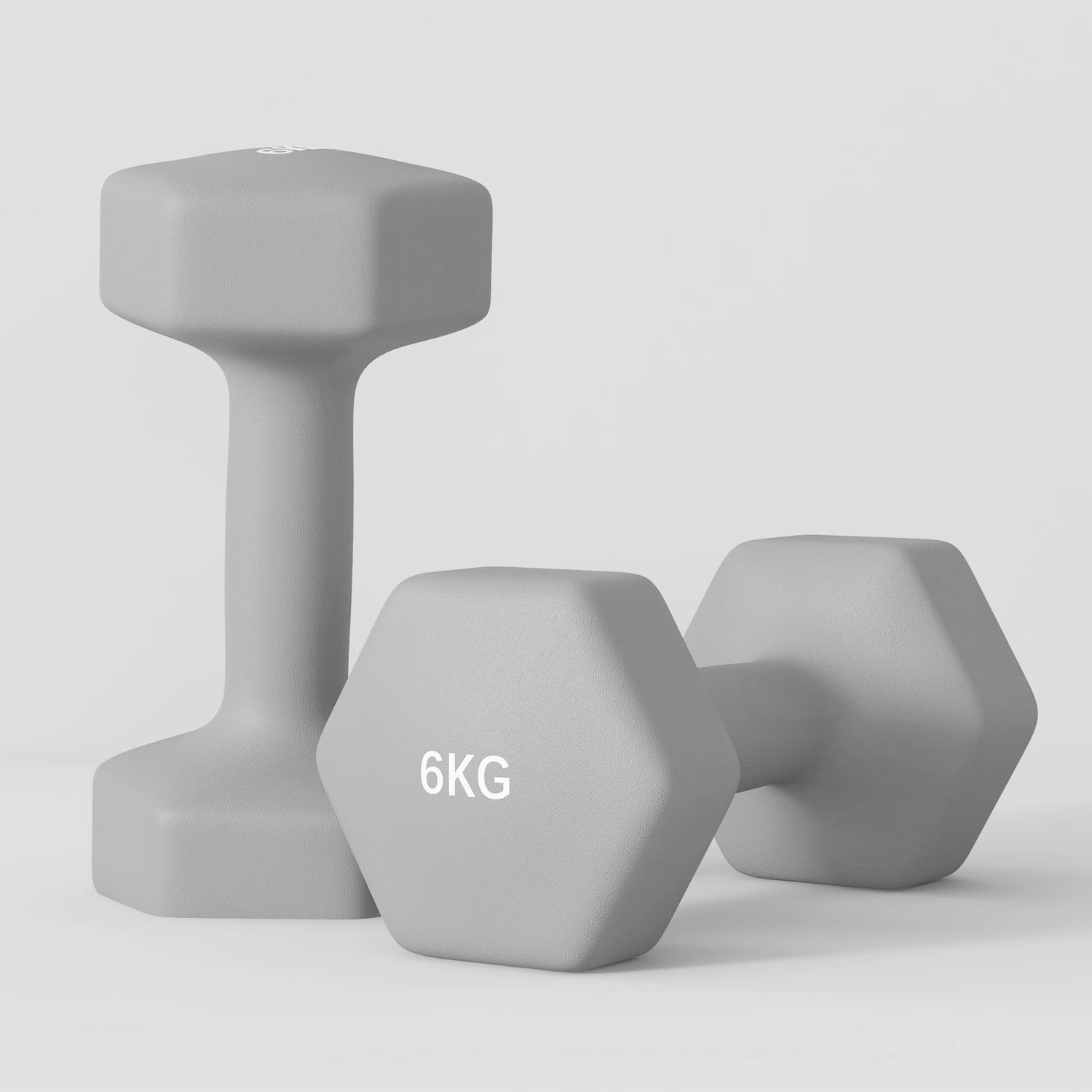 6 kg hex hantelset, halkfritt grepp, hemmagym
