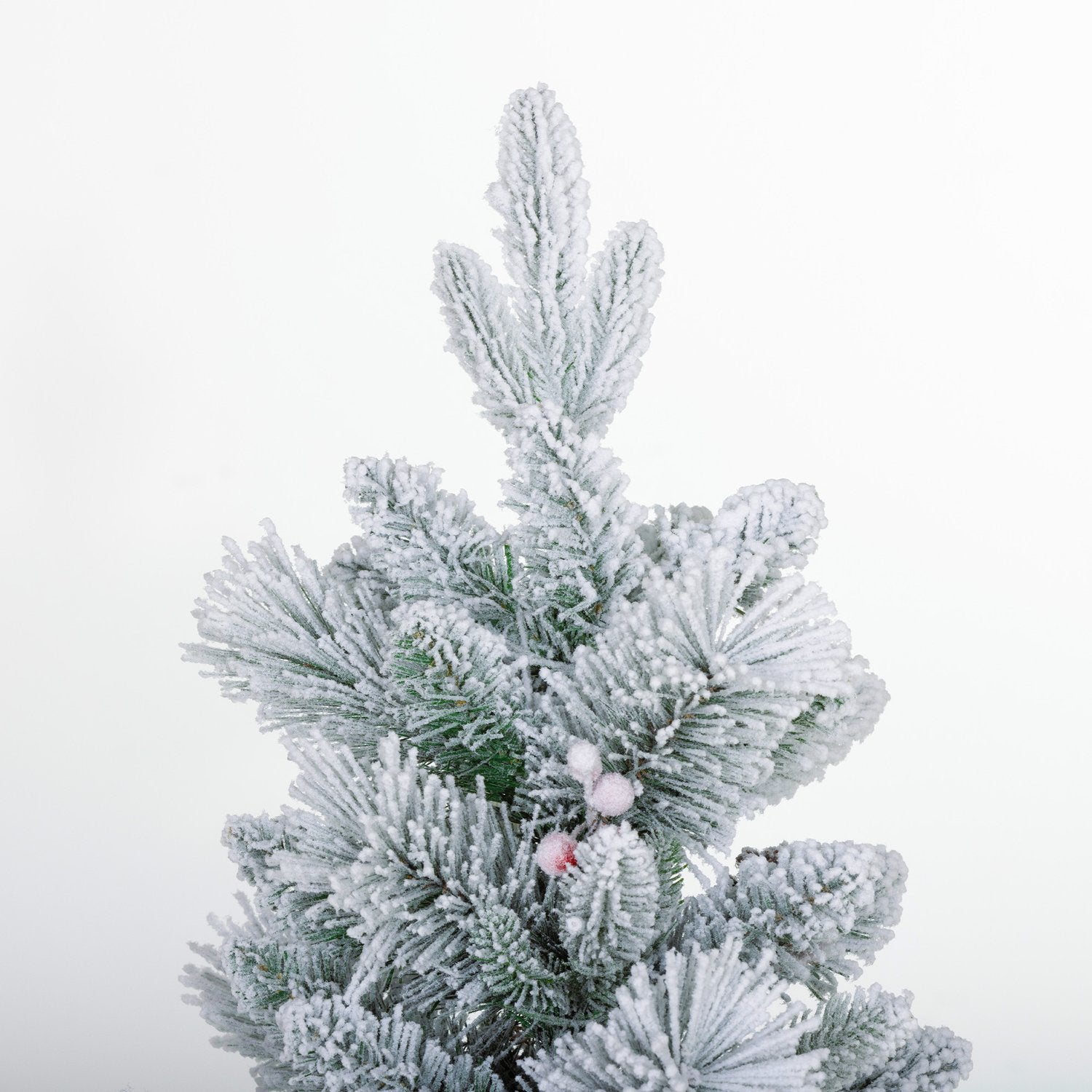 Konstgjorda julgranar, 90 cm, 100 LED-ljus, set om 2