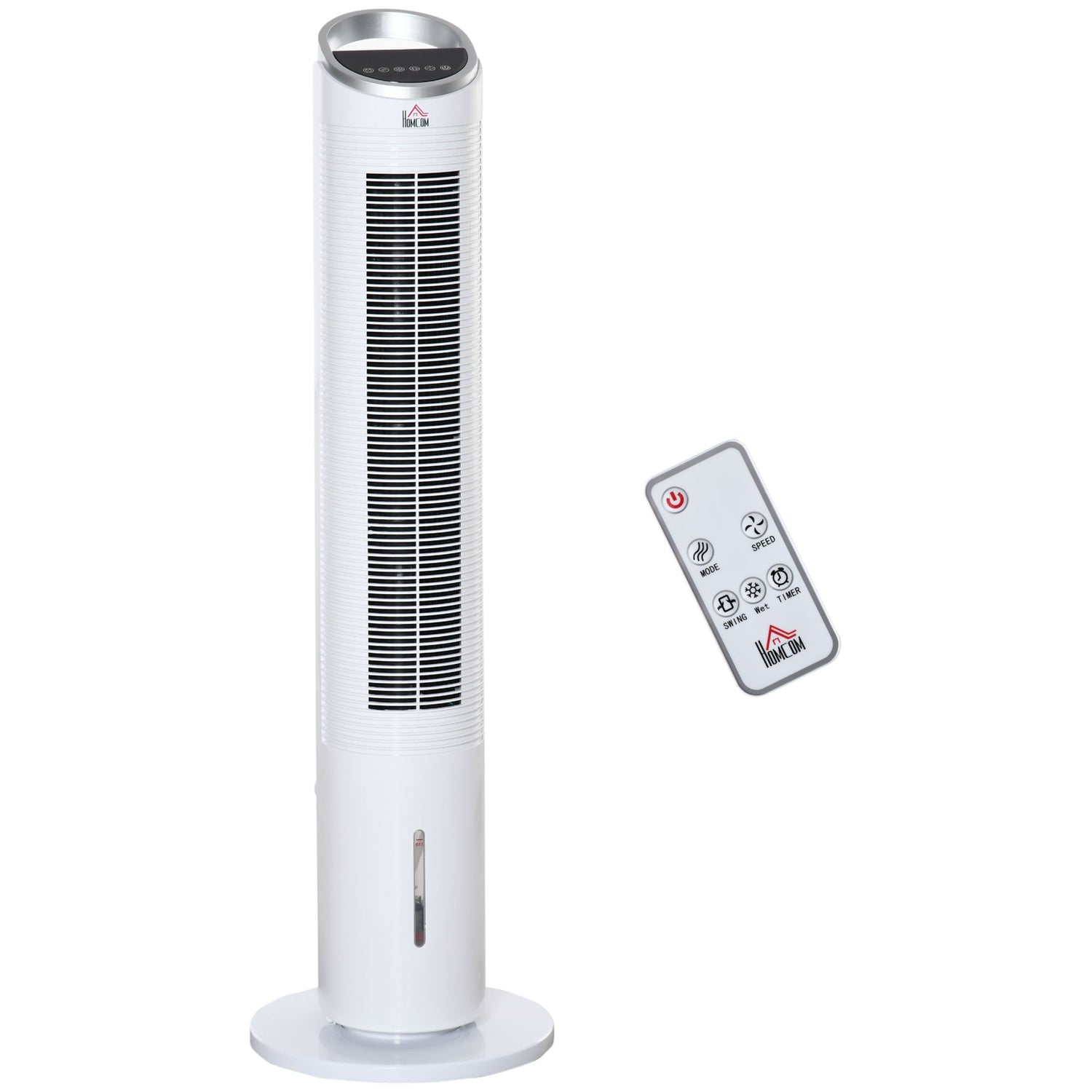 Air Cooler Tower Fläkt – Vattenkylning, fjärrkontroll, timer, 60W
