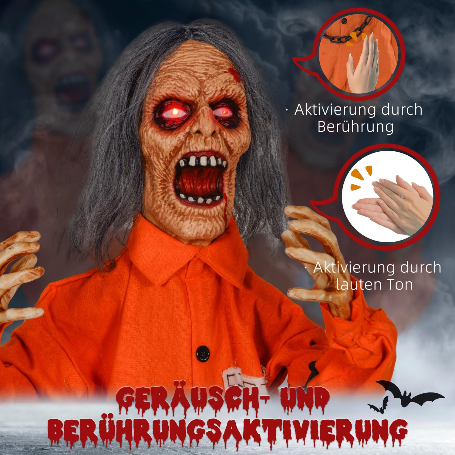 Animerad Halloween-dekoration med ljud- och ljuseffekter
