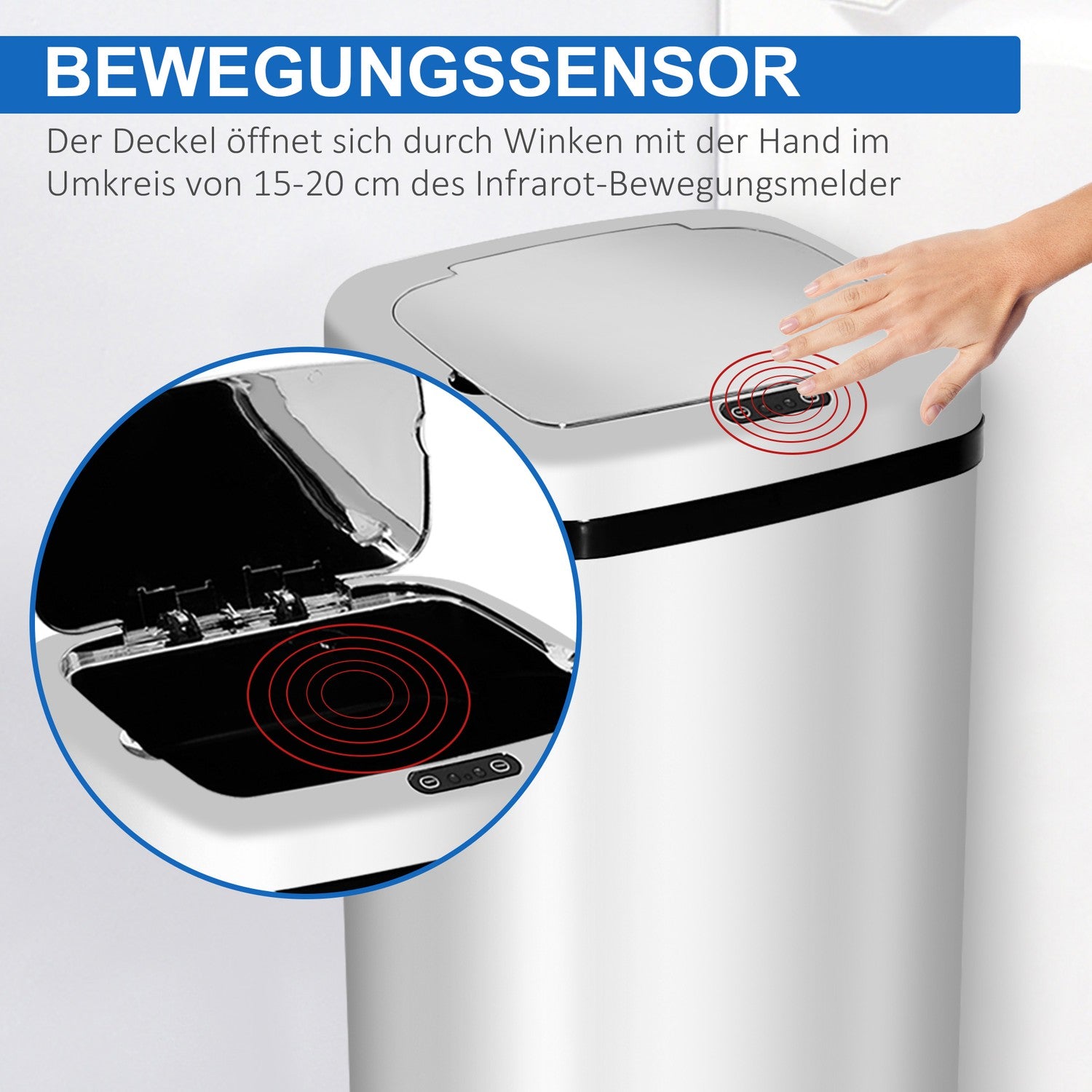 Sensor Kökskärl, rostfritt stål, 50L/68L, Silver