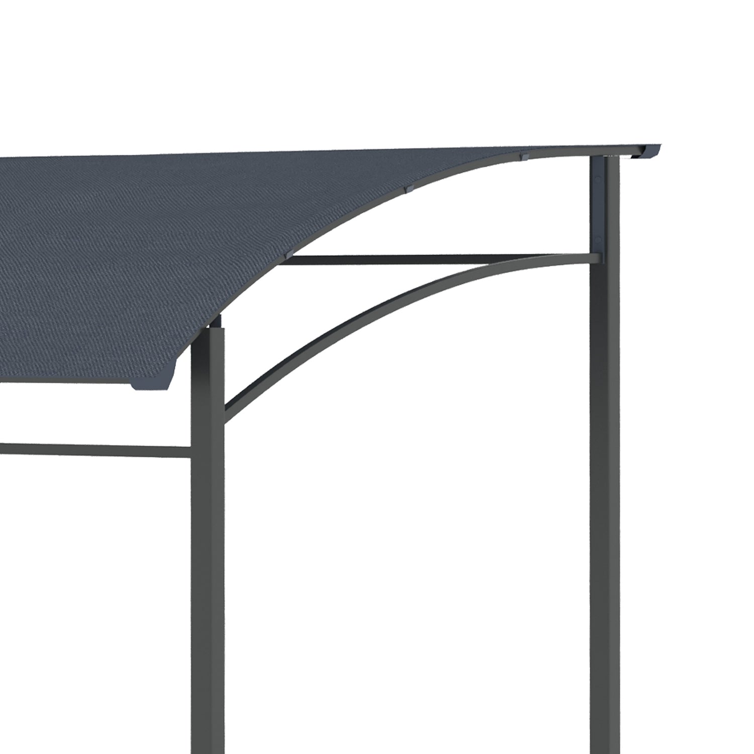 BBQ Gazebo Grillkapell, Vattentät UV-beständig, Grå
