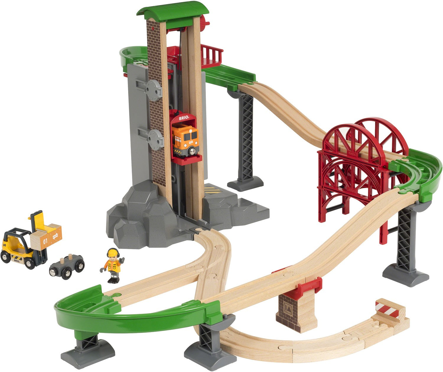 BRIO World 33887 - Lyft och last - förvaringsset