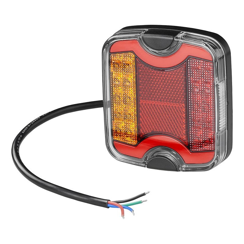 Baklykta 4 funktion 105 x 95 mm LED + GLOW vänster