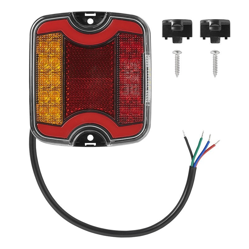 Baklykta 4 funktion 105 x 95 mm LED + GLOW vänster