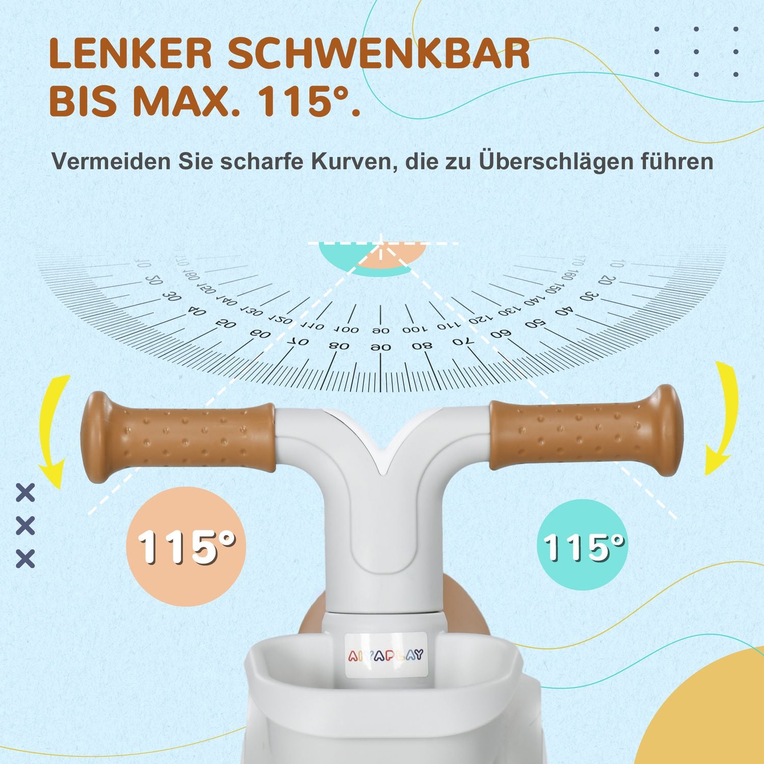 Balanscykel för barn, grön/vit, TPU-hjul, 1 år+