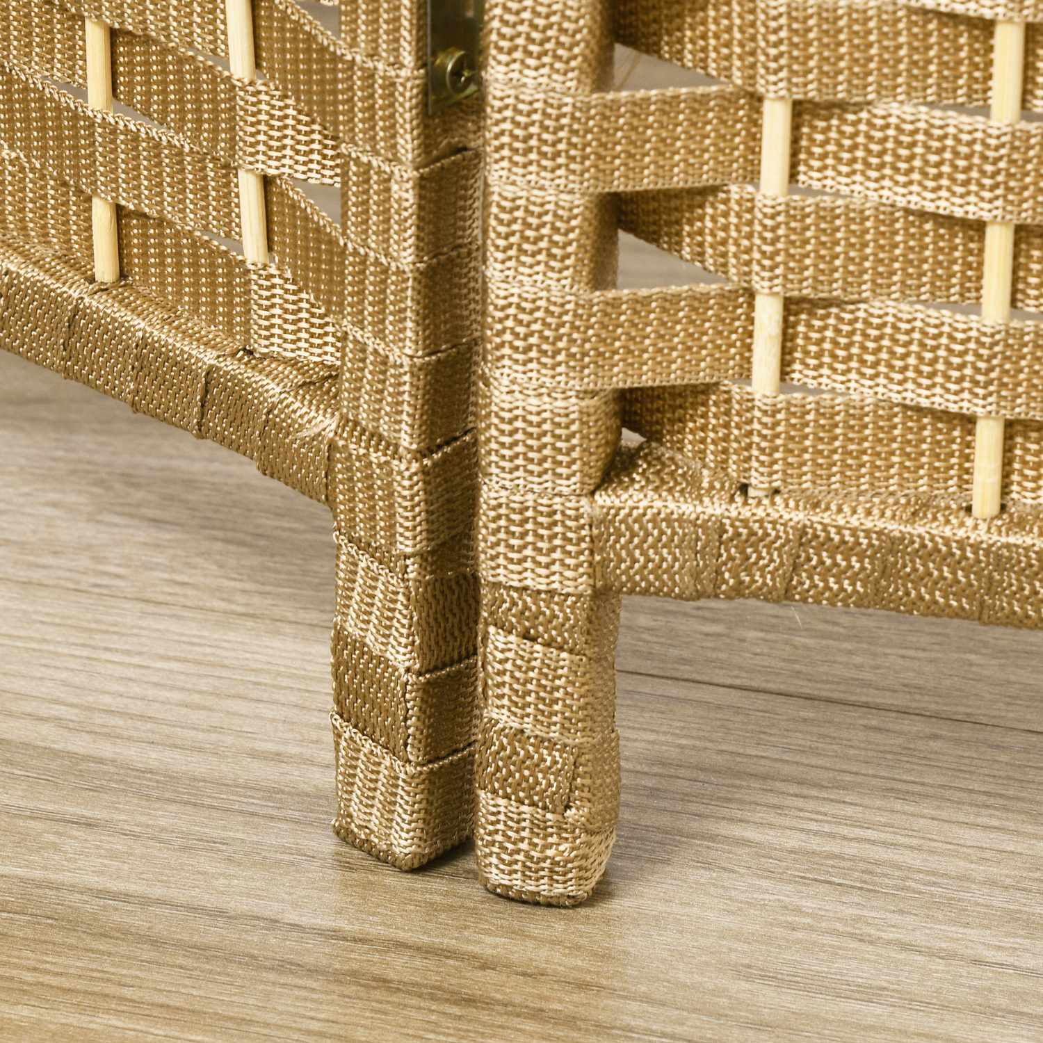 Bambu rumsavdelare 6-panel, naturlig, vikbar sekretessskärm
