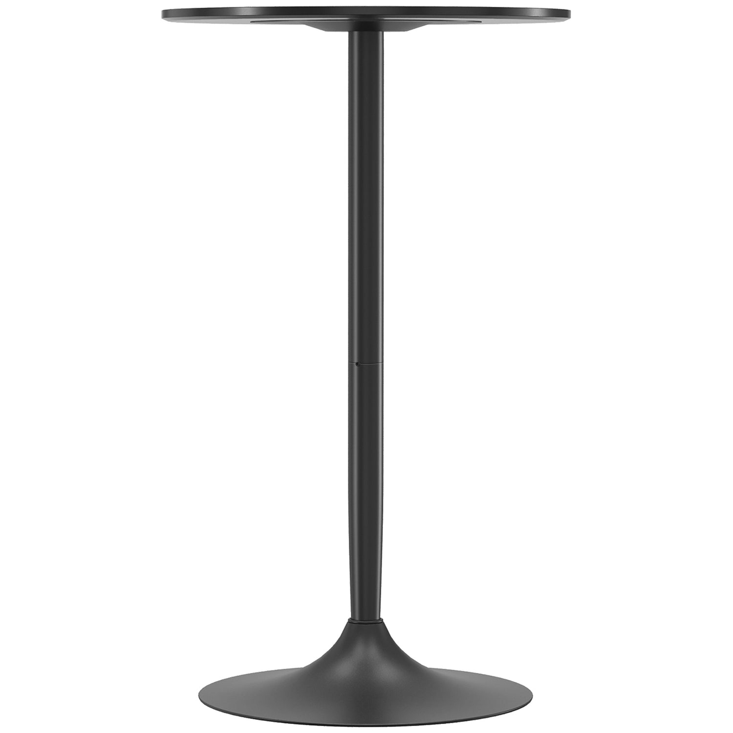 Barbord för 2, Runt, 60x60x102 cm, Svart