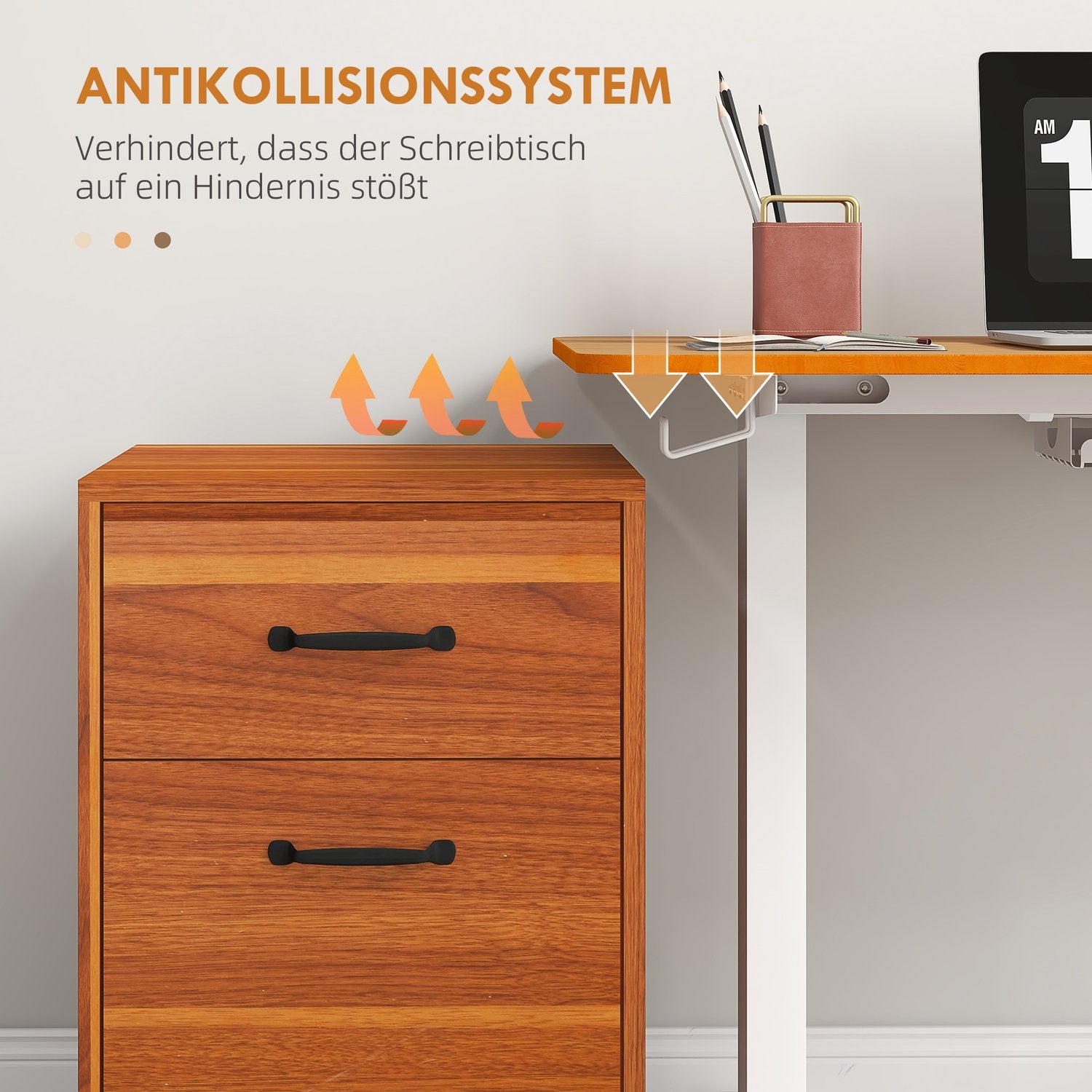 Elektriskt höjdjusterbart stångbord, 120x60cm, Anti-kollision