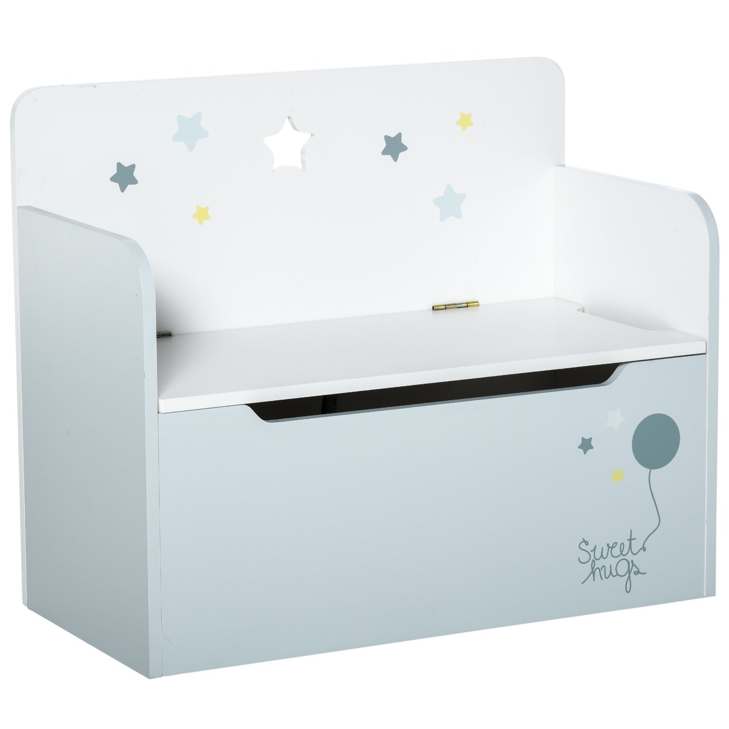 Barnförvaringsbänk – Toy Box Kista, Ljusblå, 3-6 år