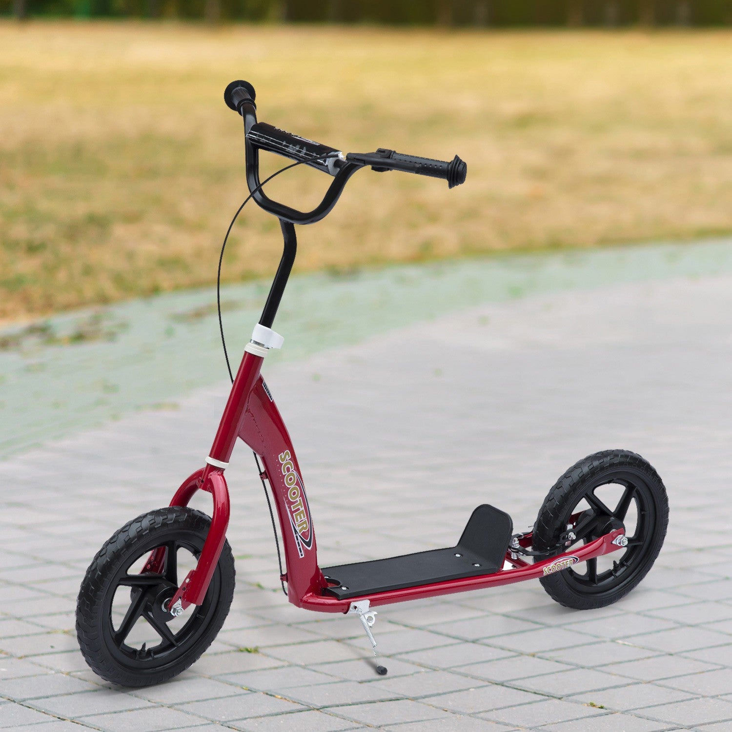 Barns 12"" Red City Scooter, justerbar höjd, bakbroms