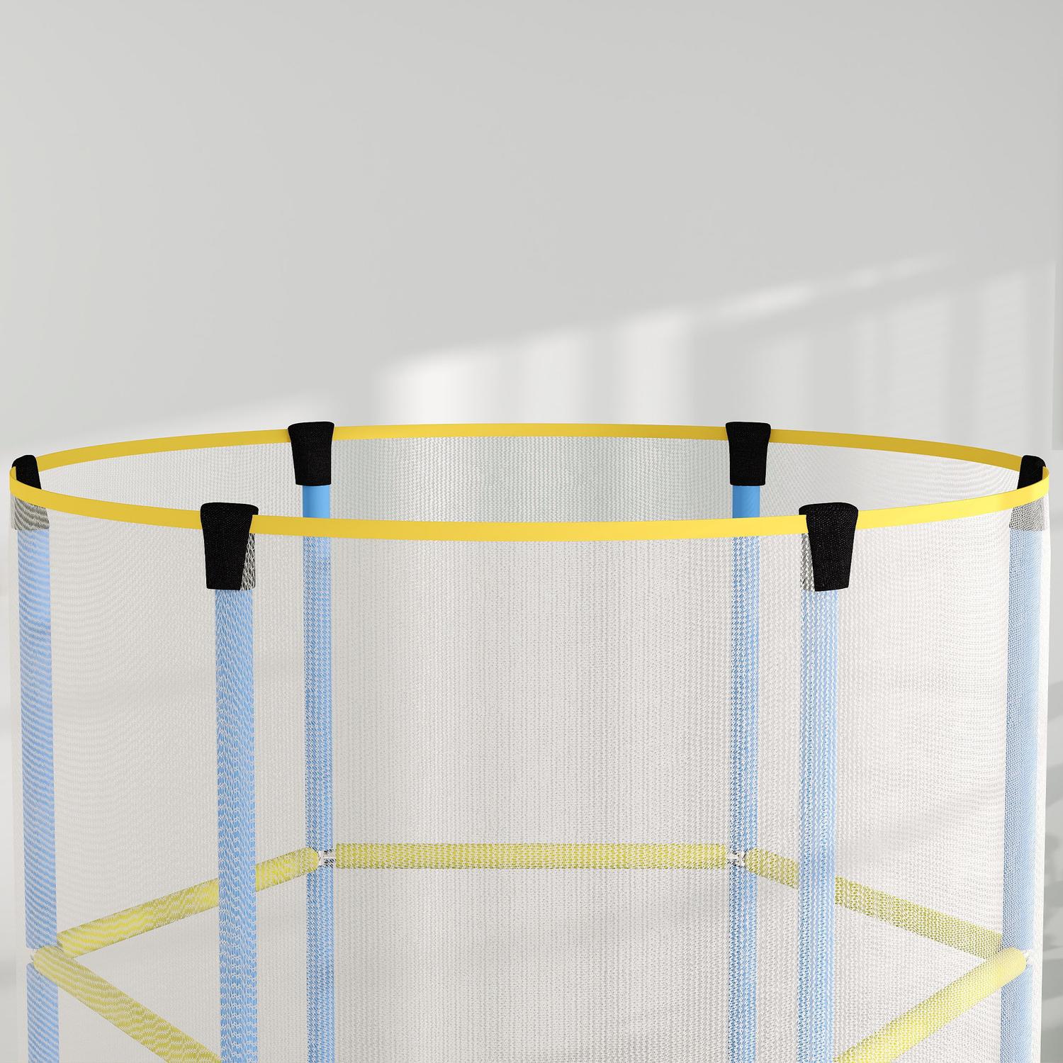 Inomhustrampolin för barn med skyddsnät, 140 cm, mörkblå