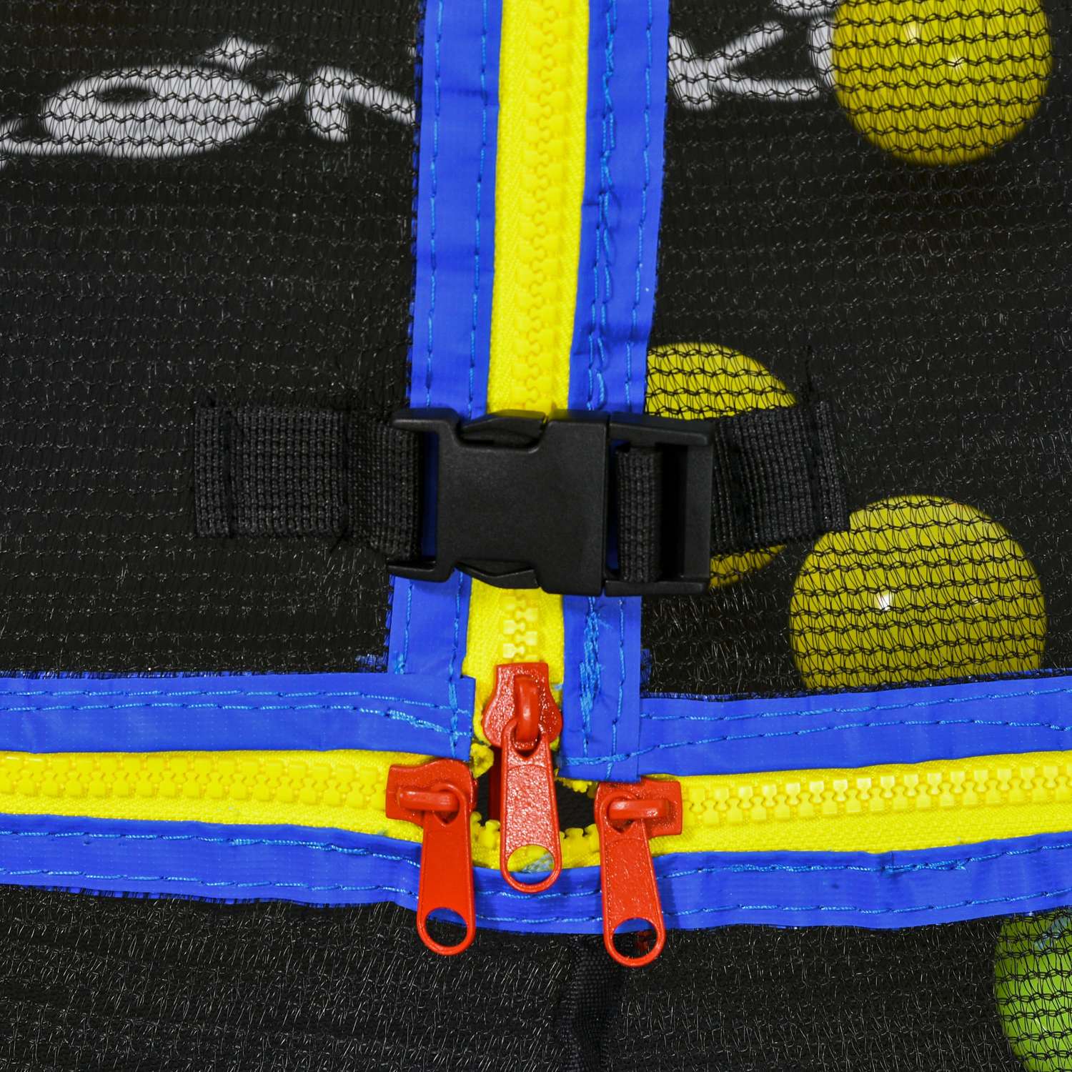 Barnstudsmatta med skyddsnät & basketbåge, 140 cm