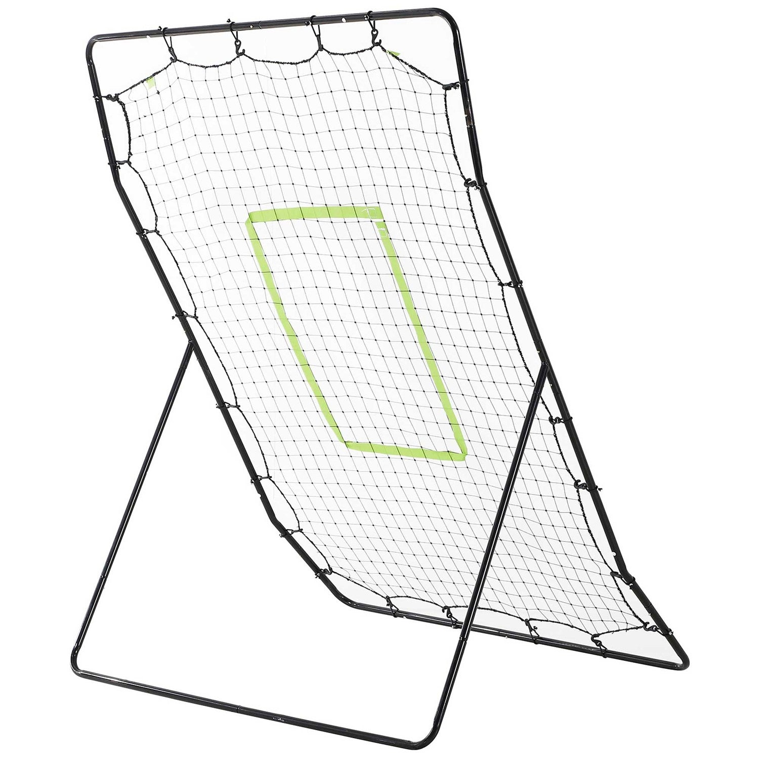 Baseball Rebounder Net, Portable Black Metal, 123 x 174 cm