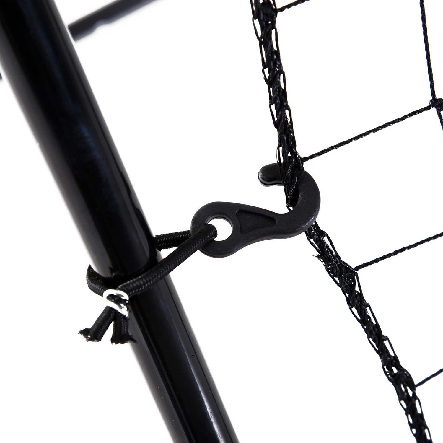 Baseball Rebounder Net, Portable Black Metal, 123 x 174 cm