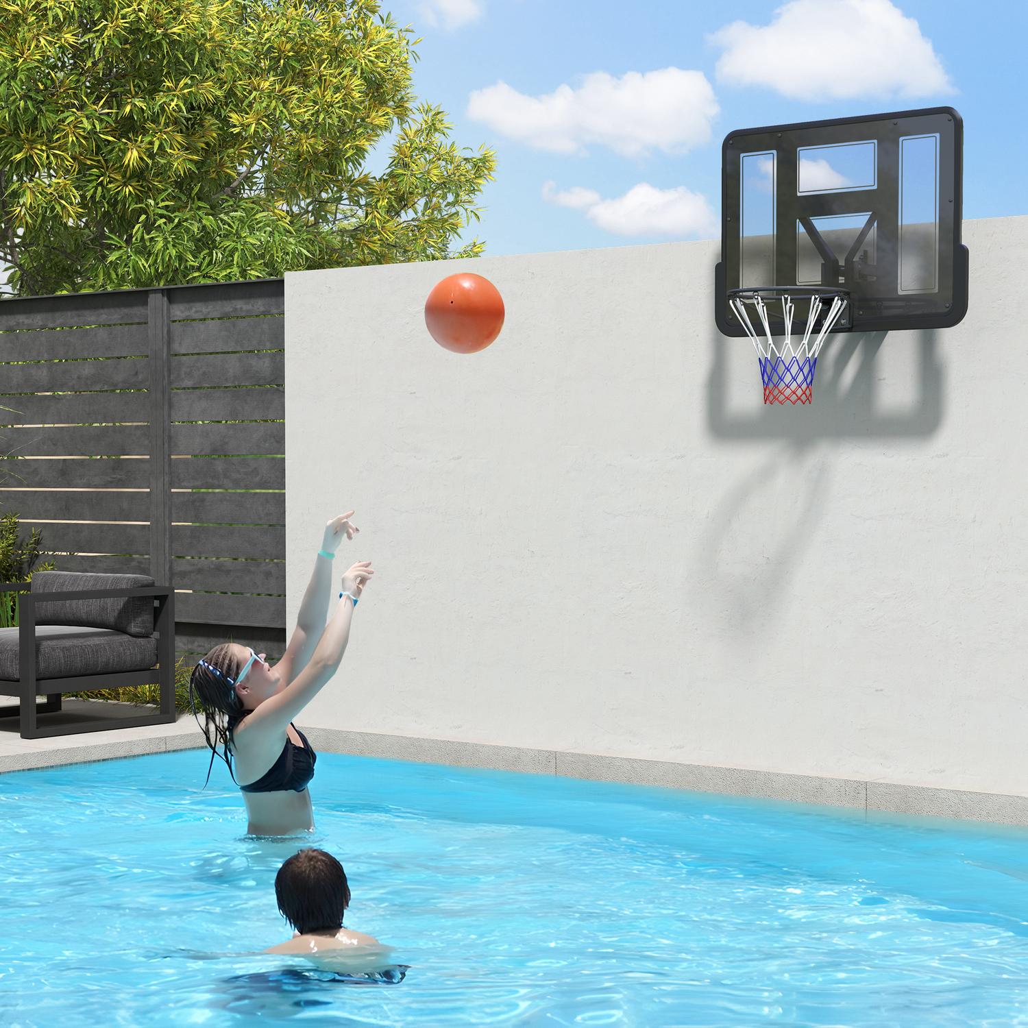 Basketbåge inomhus och utomhus – Ø45 cm fälg, väggmonterbar