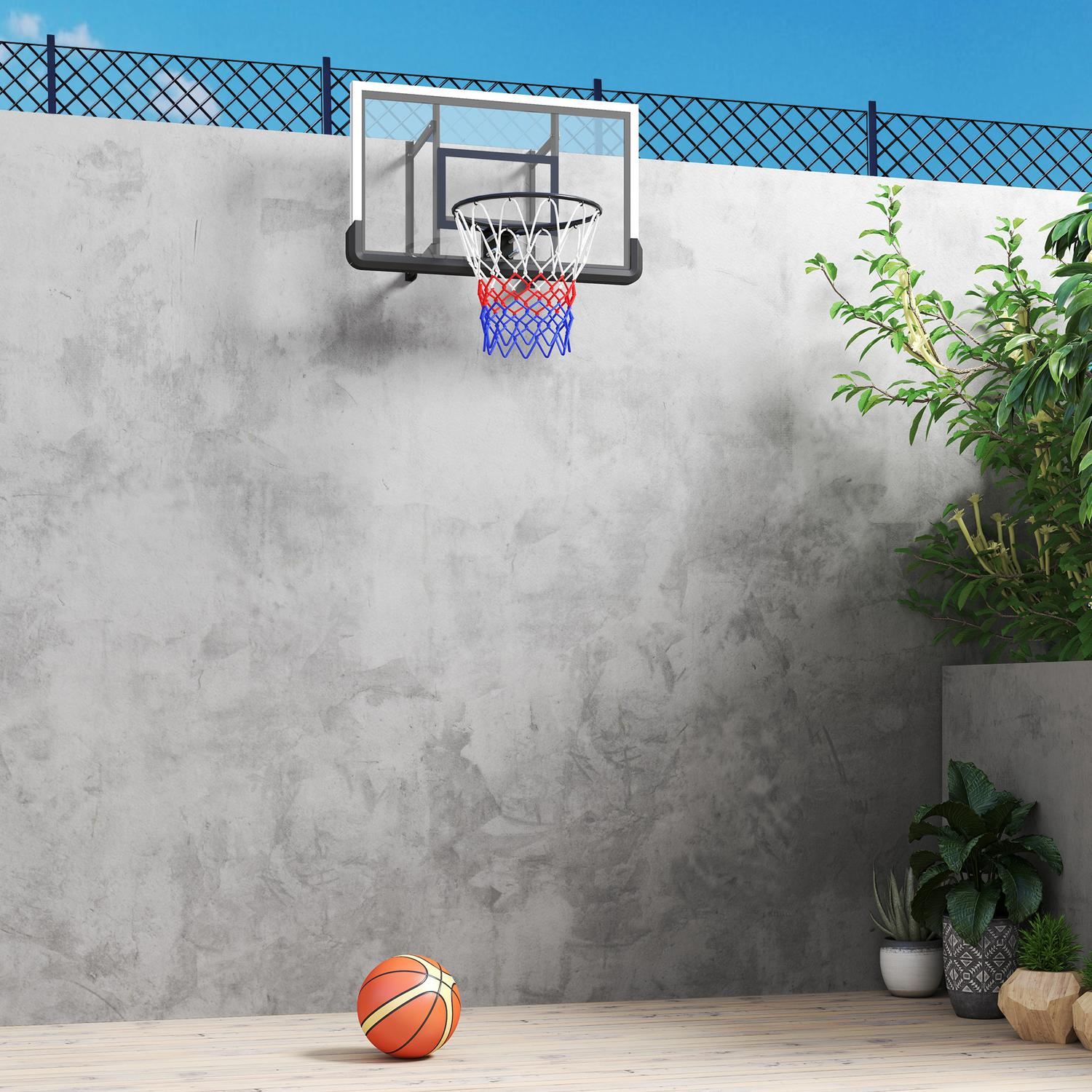 Basketbåge & ryggbräda för inomhus-/utomhusbruk, Ø45 cm