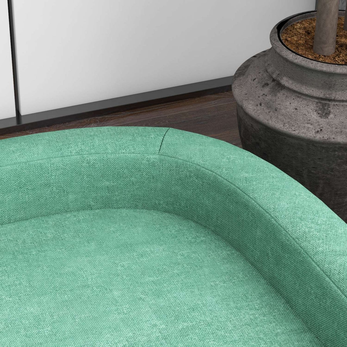 Bekväm husdjurssoffa med kudde, förhöjd grön design