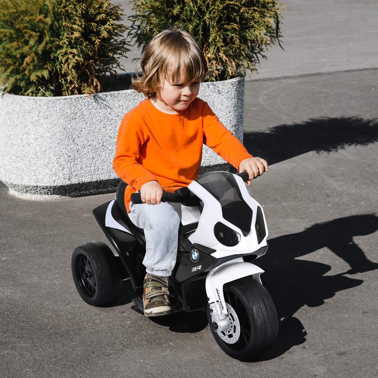 Elektrisk barnmotorcykel – svart, batteridriven, stål