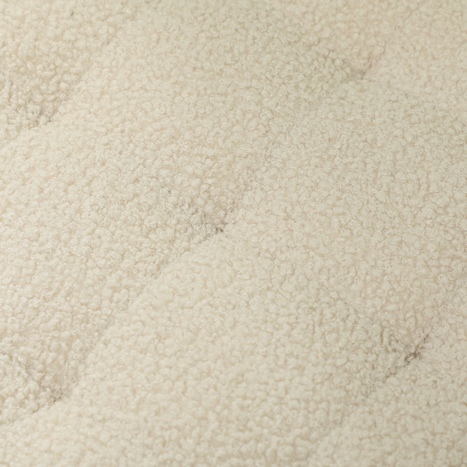 Klädd förvaringsbänk, trästomme, krämvit