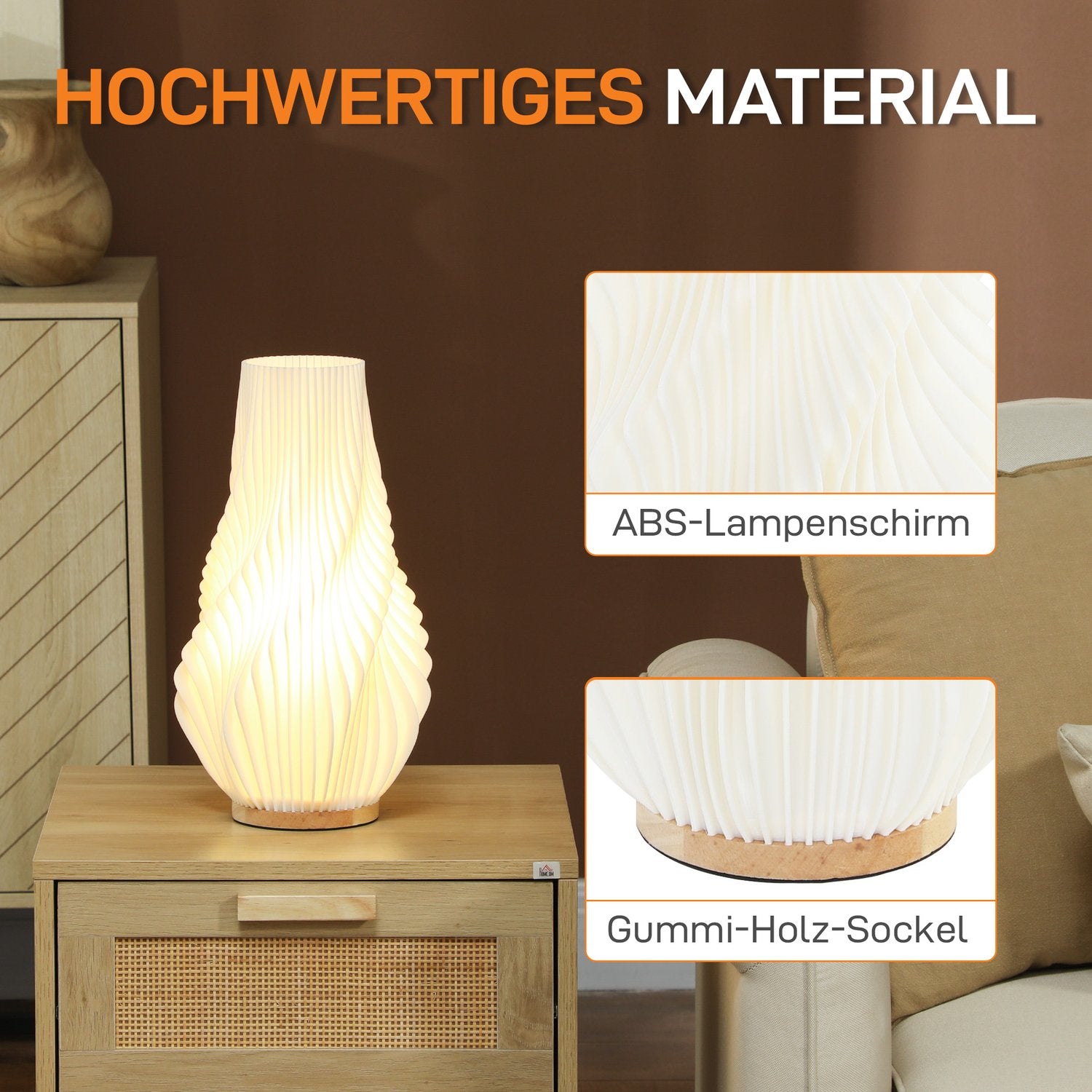 Smart LED-bordslampa – 3D-blomsterskärm, dimbar, smart kontroll