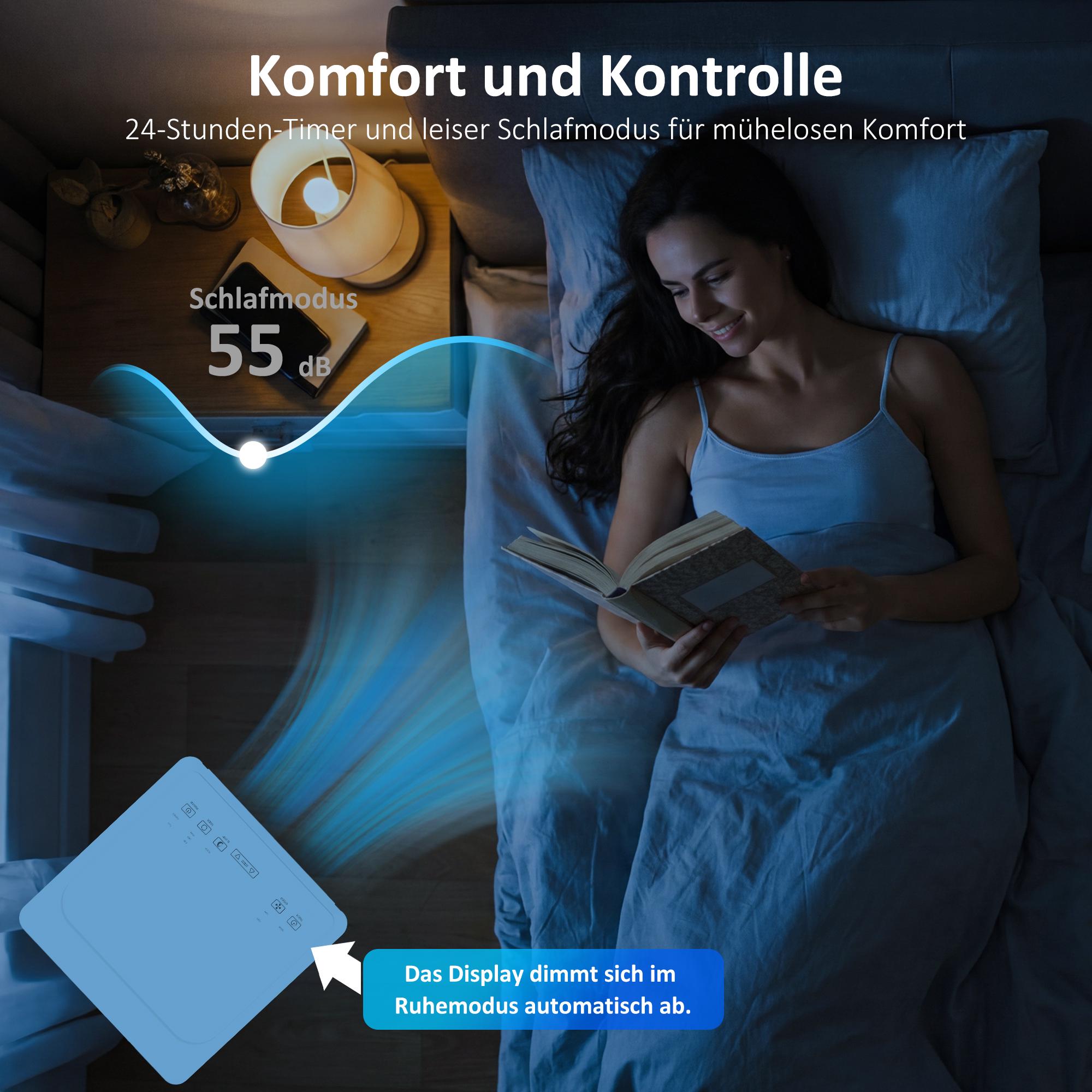 Bärbar luftkonditionering 7000 BTU, 4-i-1-kylning, avfuktare