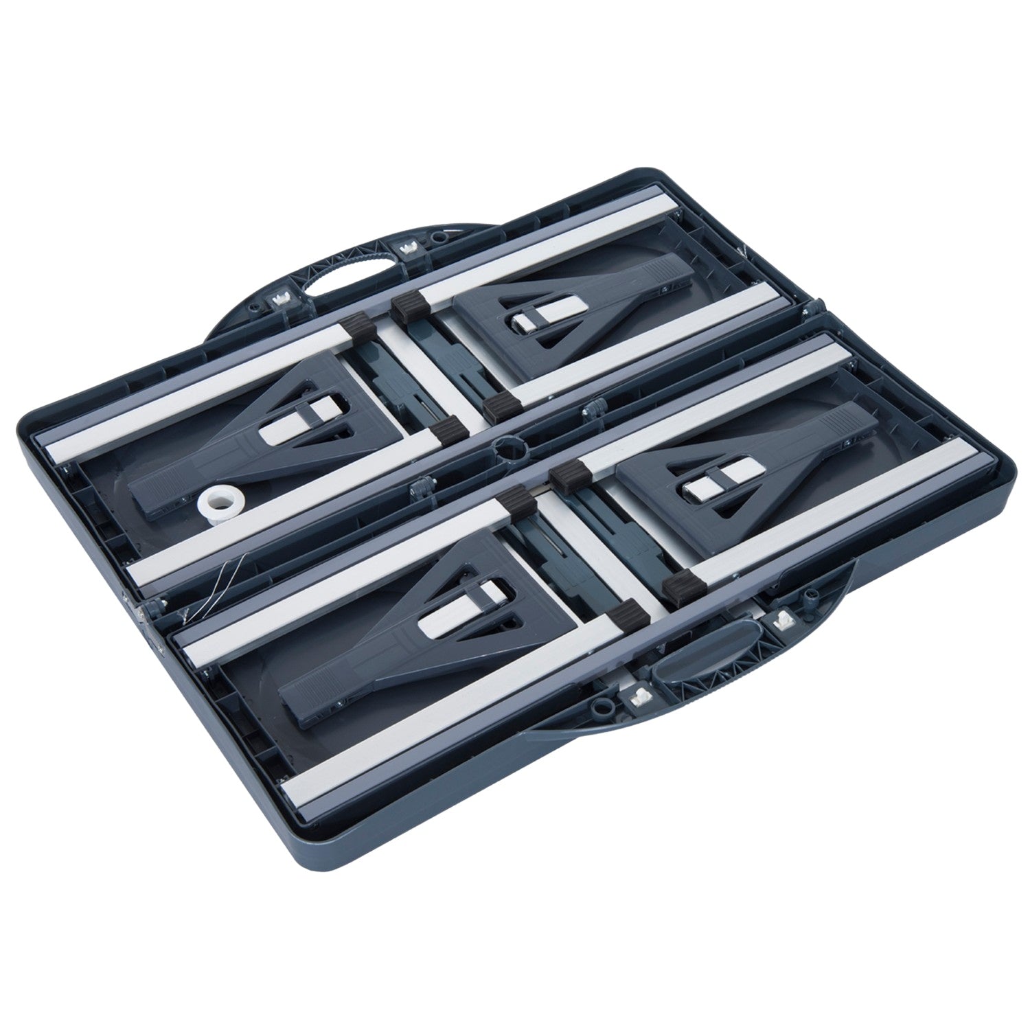 Campingbordsset i aluminium med 4 hopfällbara säten