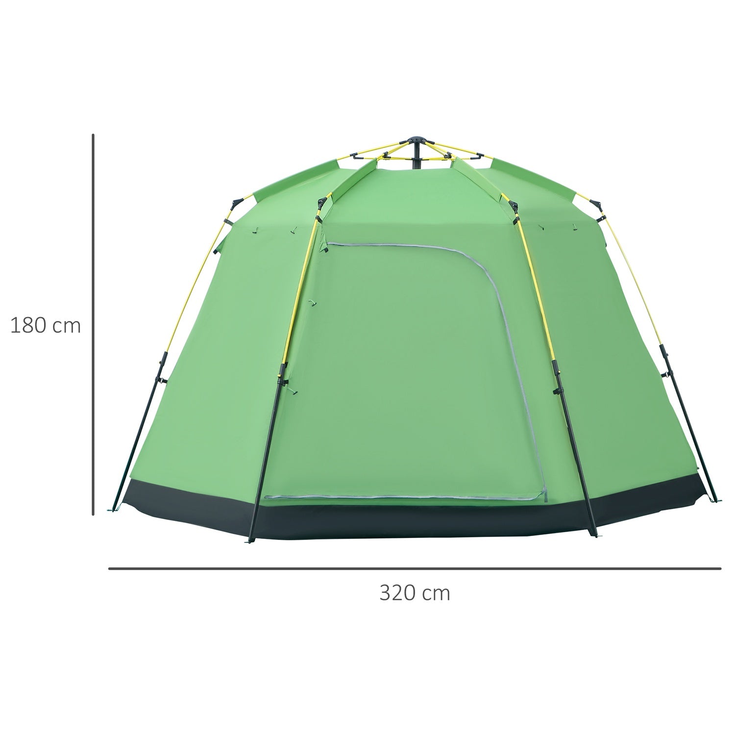 6-personers familjedome campingtält, vattentät, enkel installation