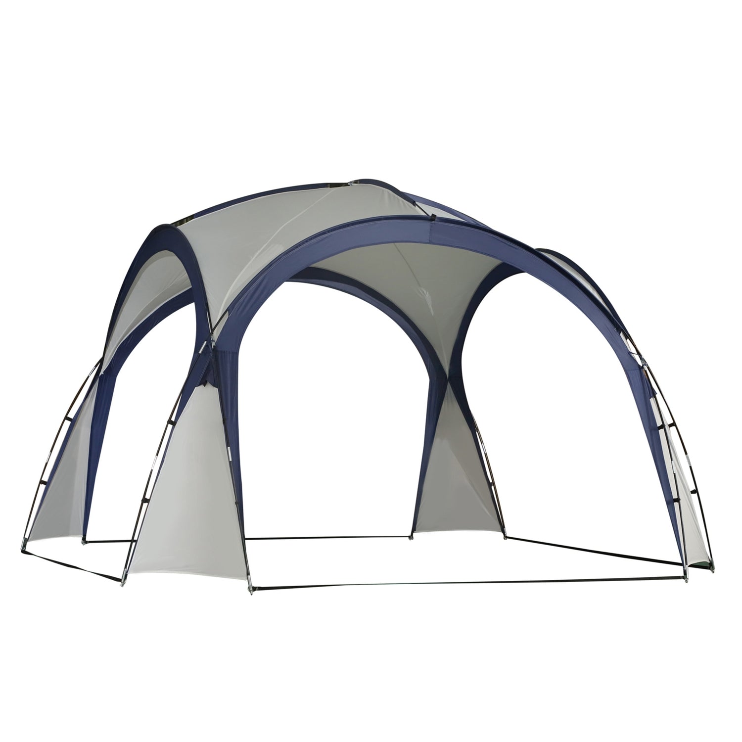 Väderbeständigt camping- och festtält, 3,5 x 3,5 x 2,3 M