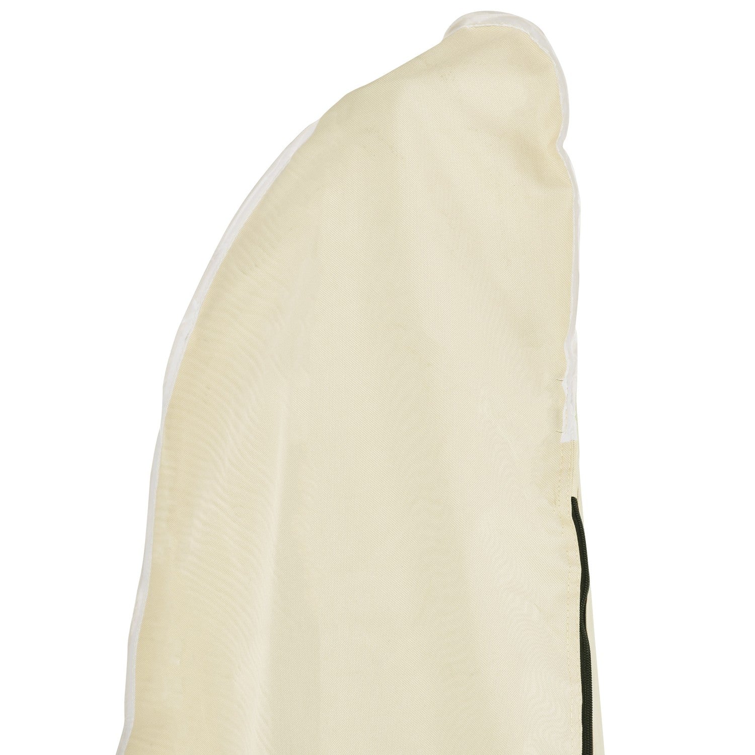 Cantilever paraplyskydd, Oxford med dragkedja, Beige 56x220cm