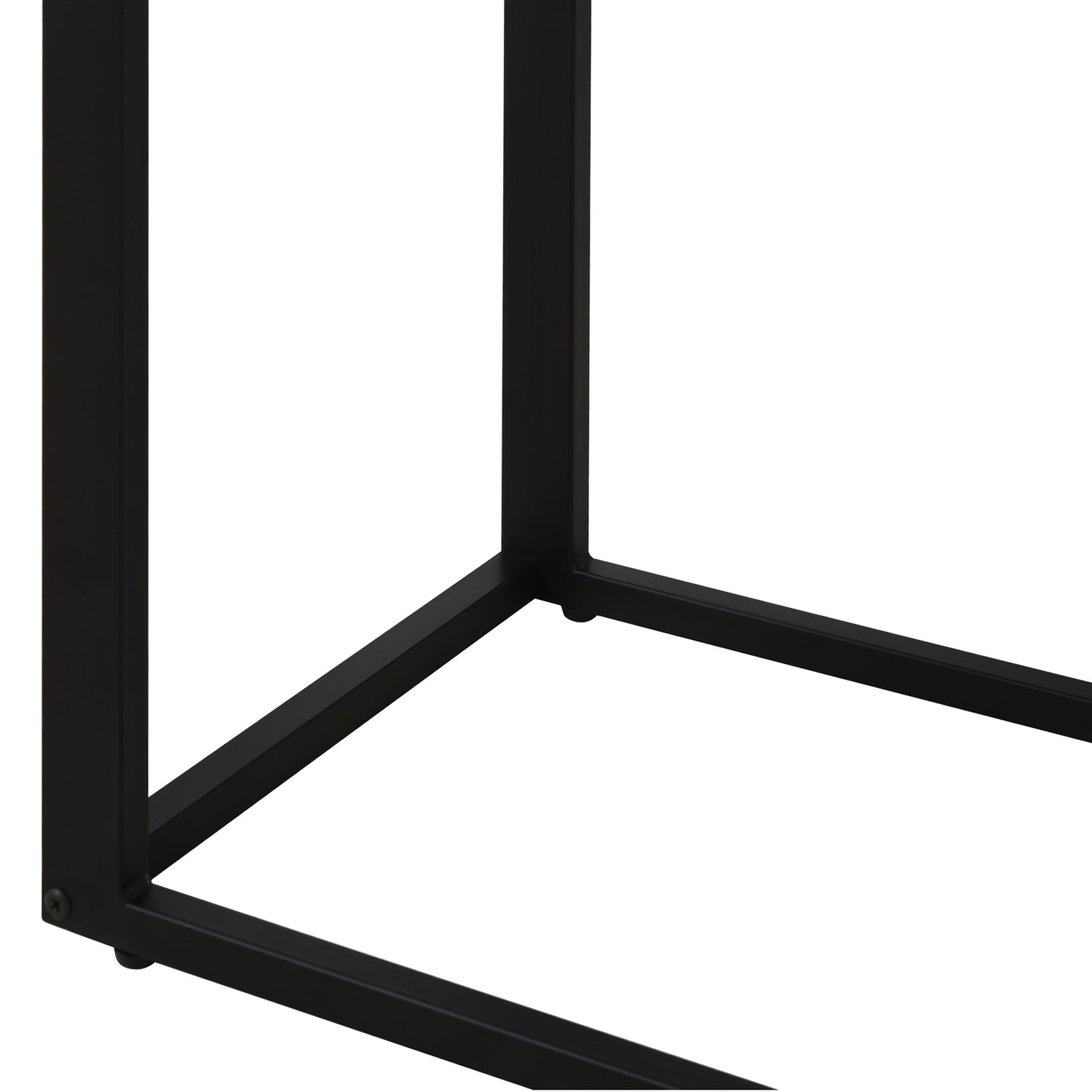 C-format sidobord, metall MDF, Rustik brun, 41x51x64 cm