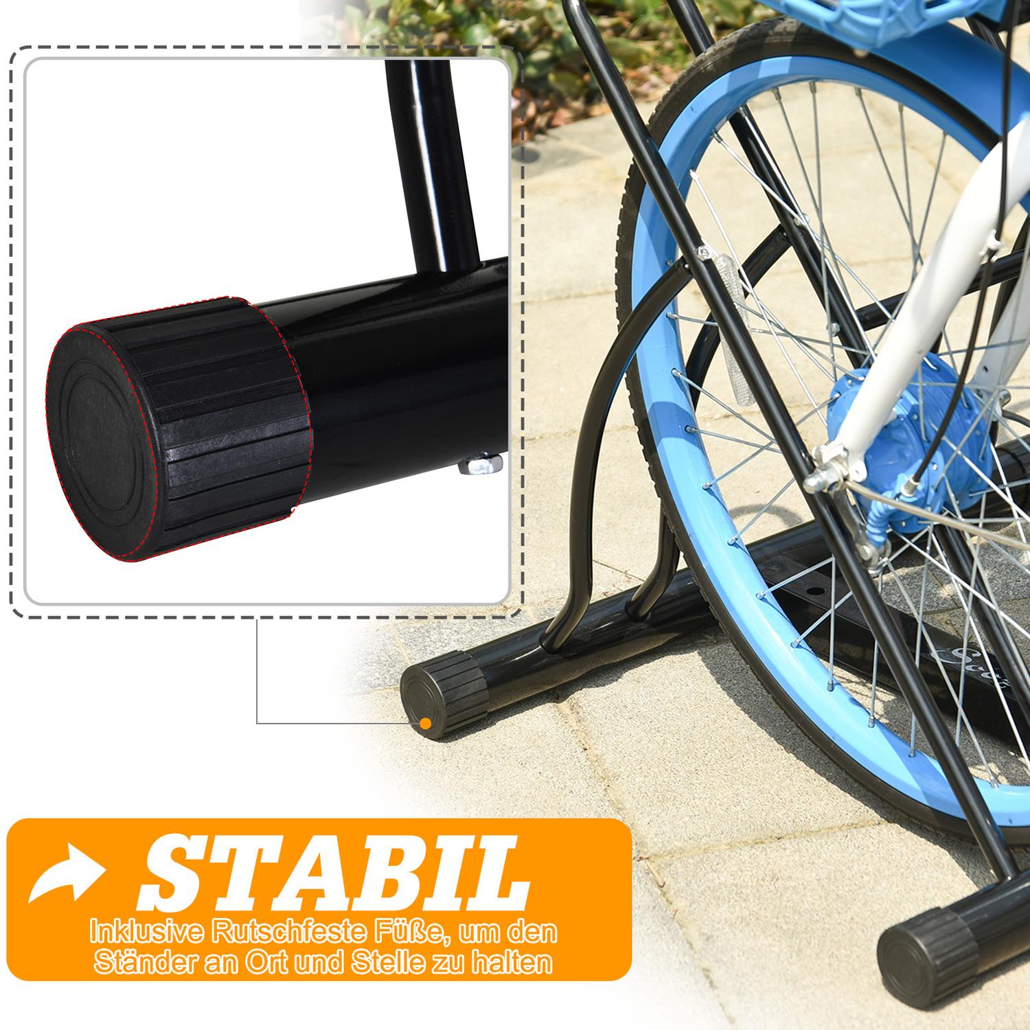 Cykelställ – metallsvart 60x54x57, montering krävs