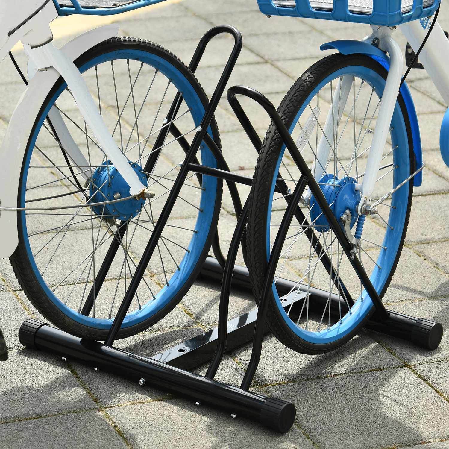 Cykelställ – metallsvart 60x54x57, montering krävs