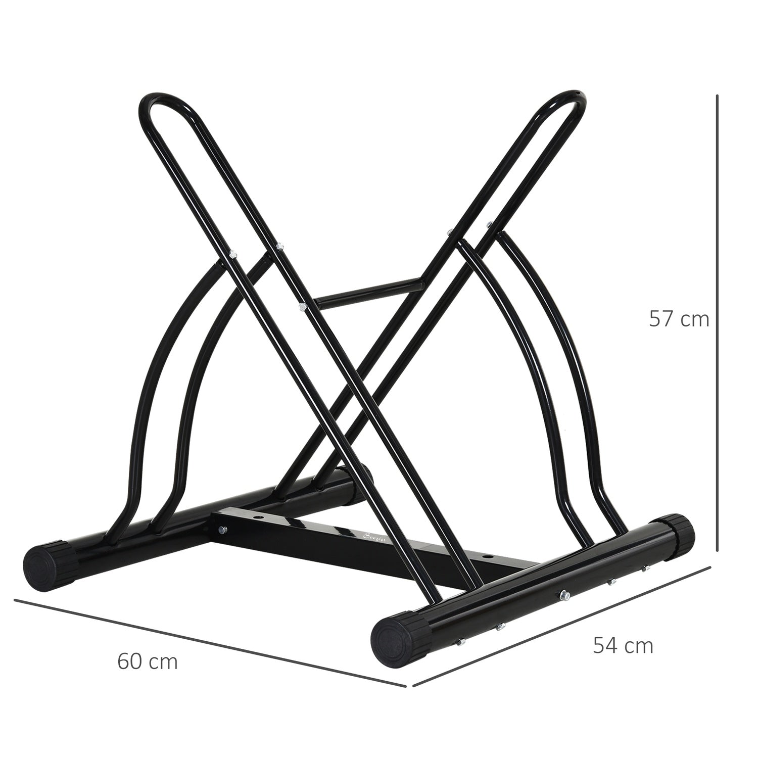 Cykelställ – metallsvart 60x54x57, montering krävs