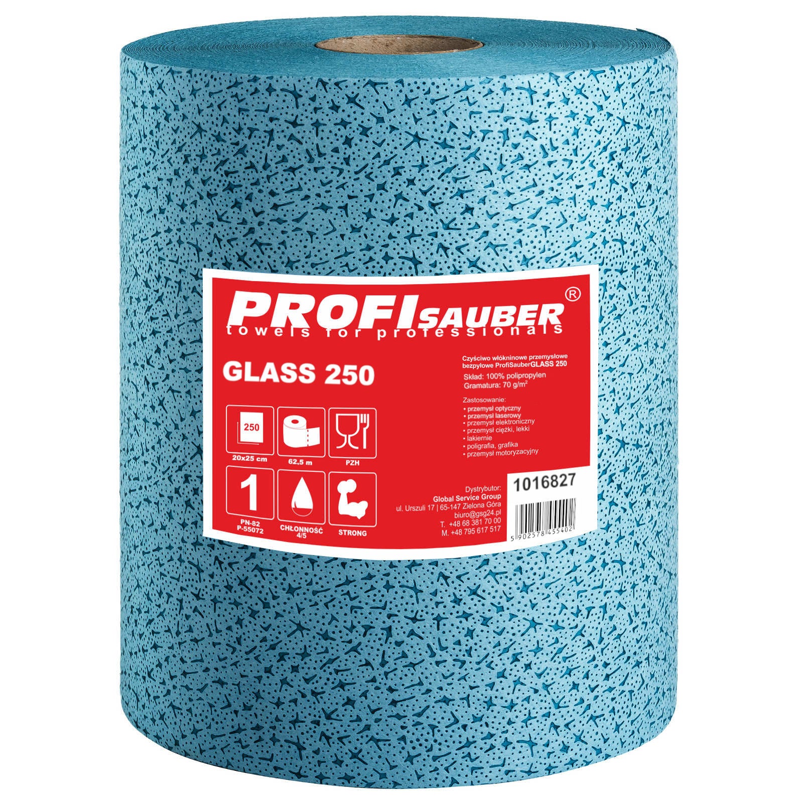 Dammfri non-woven rengöringsduk för glasoptik GLASS 250
