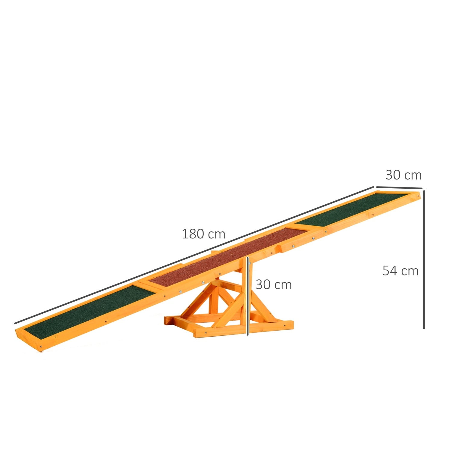 Dog Agility Rocker Toy – 180 x 30 x 30 cm, Utomhusträning