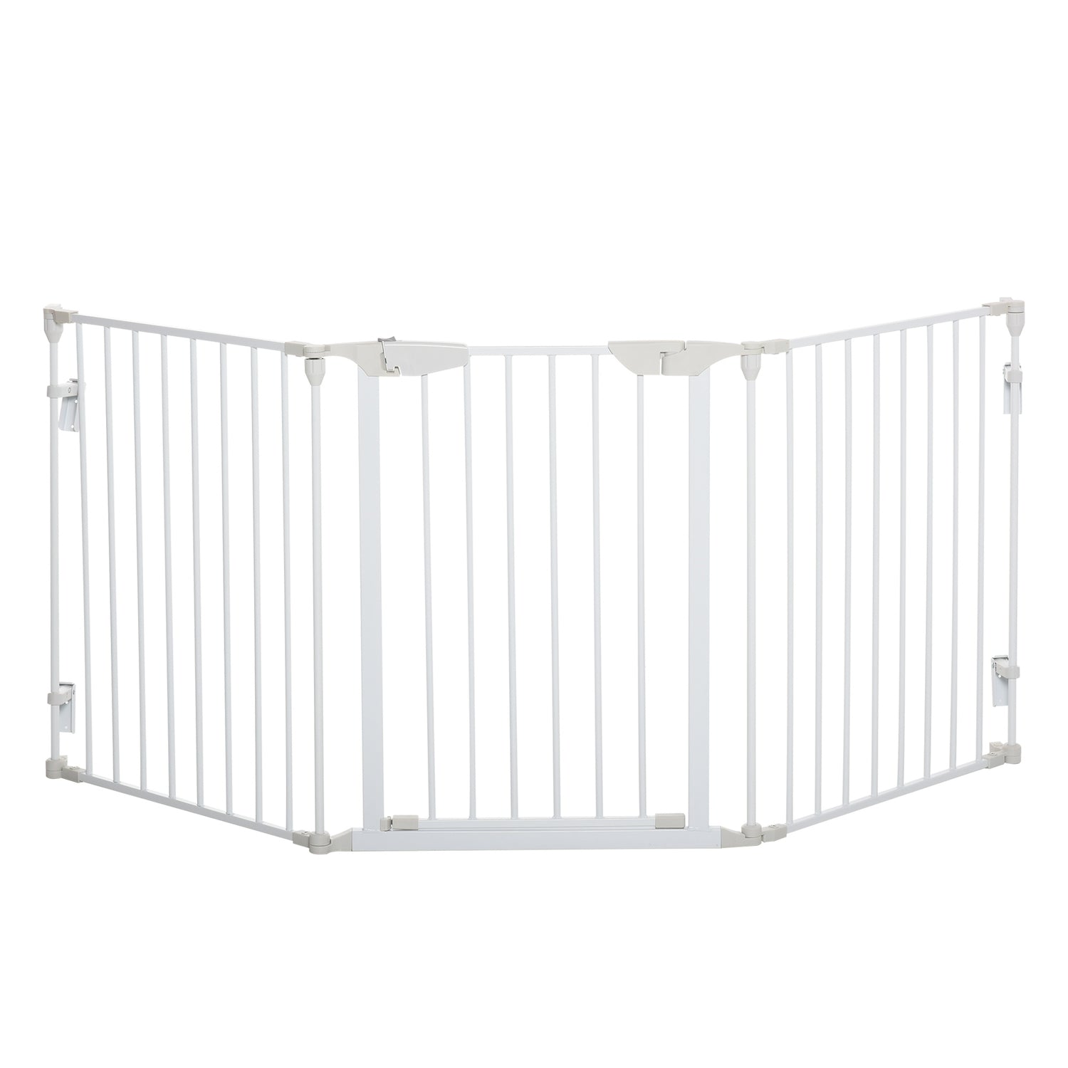 Dog Barrier Gate – Metall & Plast, 180x74,5 cm, Vit
